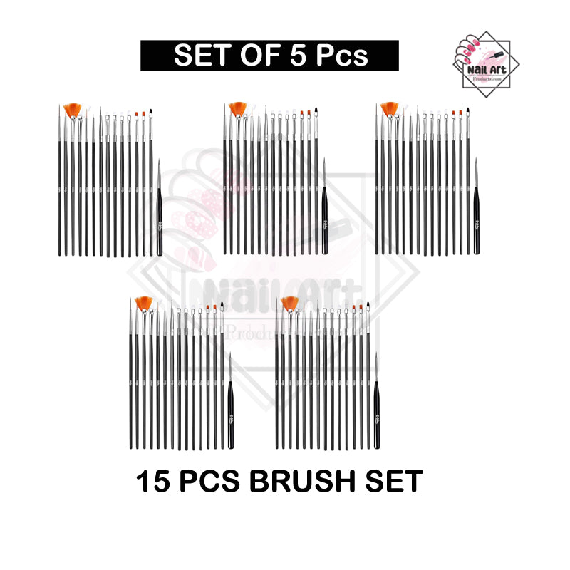 15 PCS BRUSH SET – ( SET OF 5 PCS )