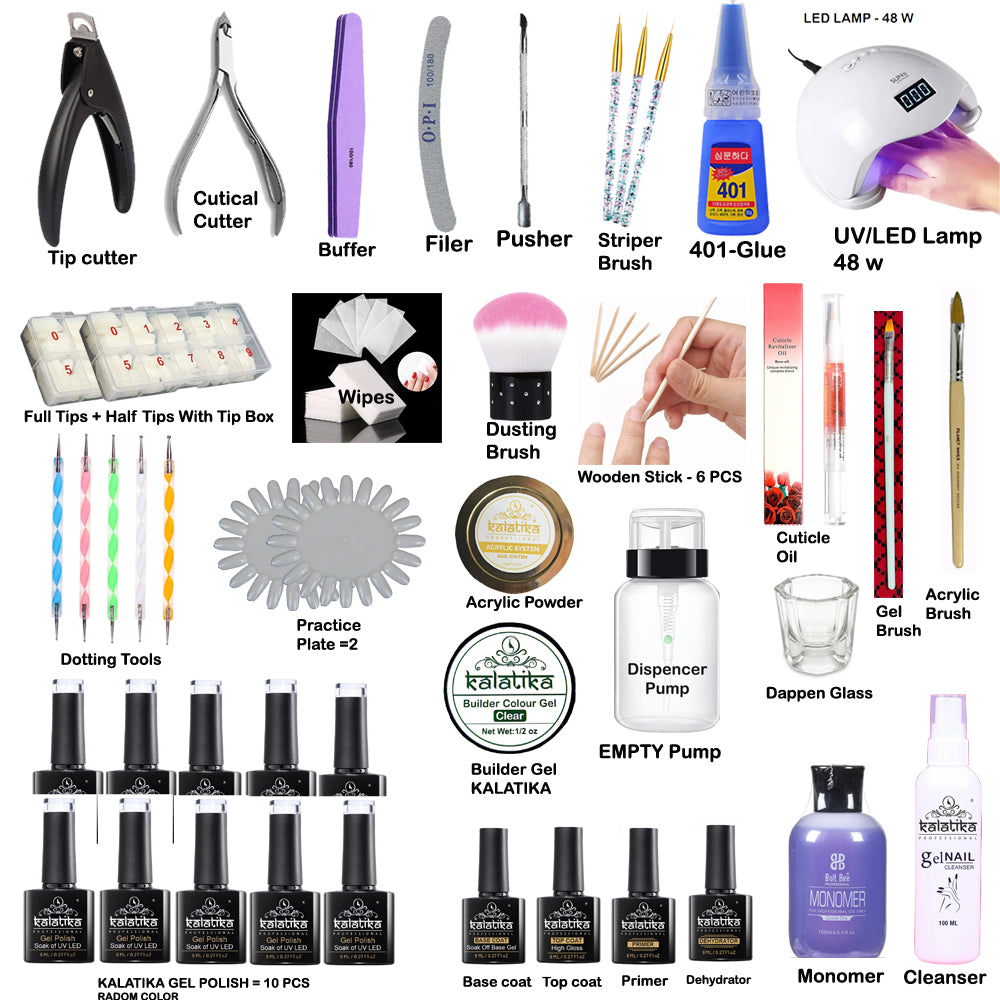 GEL AND & ACRYLIC NAIL EXTENSON KIT-4700