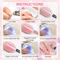 4999 kit – WHITE BOTTLE 15ML -Basic Nail art Tools With 8 Color Gel Polish( 15 ML )