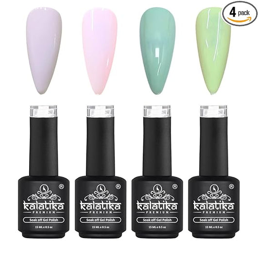 Kalatika Premium Gel Nail Polish(PACK Of 4)