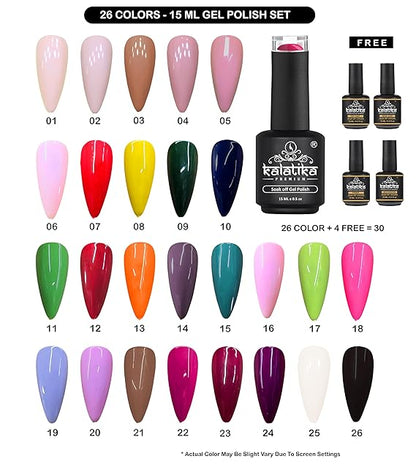 30 PCS GEL POLISH KIT
