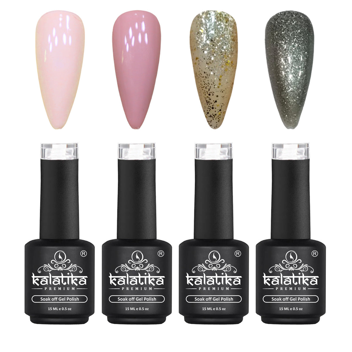 Kalatika Premium Gel Nail Polish(PACK Of 4)