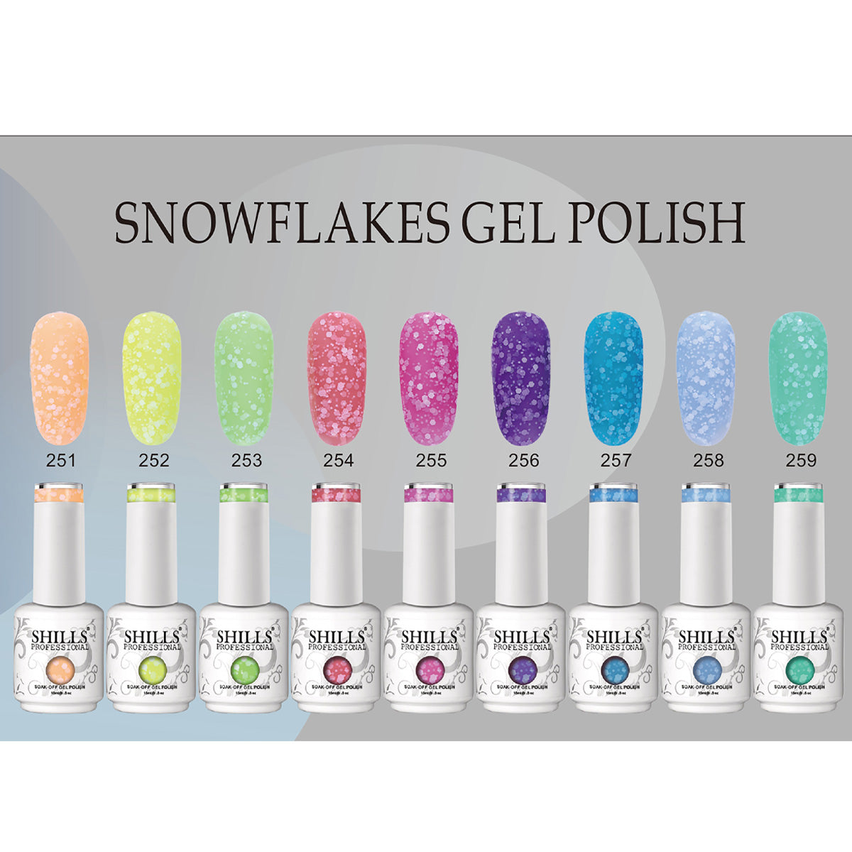SHILLS- SNOWFLAKES Gel Polish